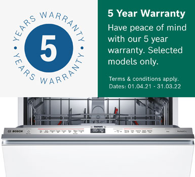 Bosch 5 Year Warranty Feature