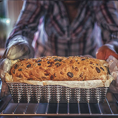 Baked Raisin Loaf Cake