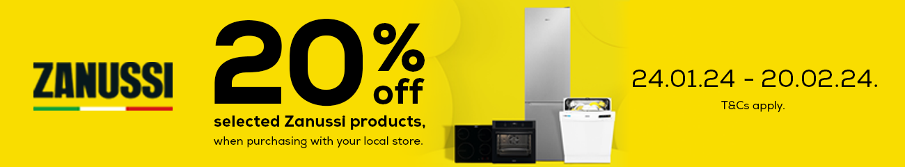 Zanussi 20% Voucher Code